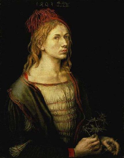 Albrecht Durer The earliest painted Self-Portrait (1493) by Albrecht Durer Germany oil painting art